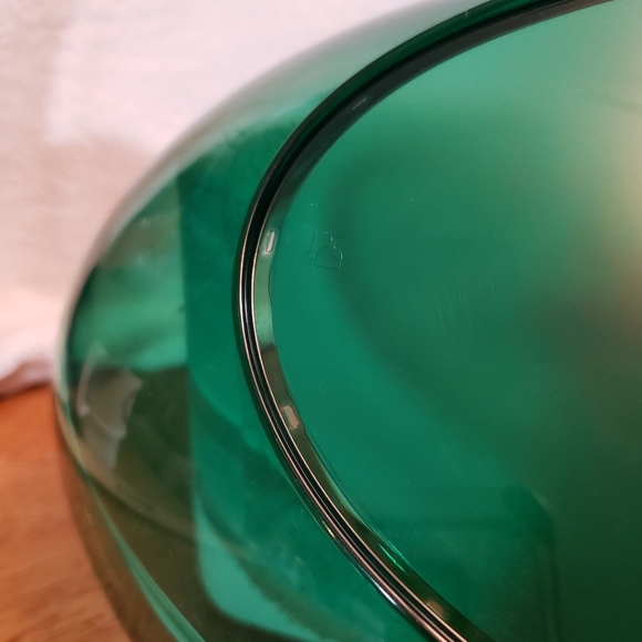 Vintage Tupperware Butterfly Platter Sheerly Elegant Green Acrylic 5375 - Picture 8 of 12